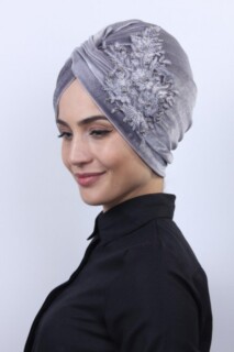 Velvet Guipure Vera Bonnet Gray - 100283064 - 