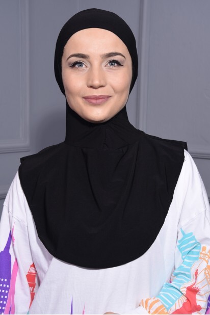 Collier Hijab Noir - 