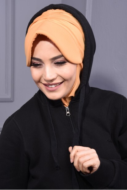 Sports Hat Scarf Mustard Yellow - 100285637 - 
