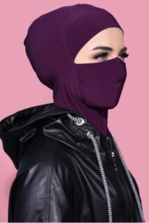 ملابس رياضية ملثمين الحجاب البرقوق - 