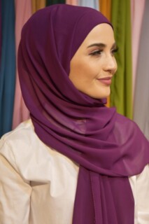 Ready Practical Bonnet Shawl Purple - 100285536 - 