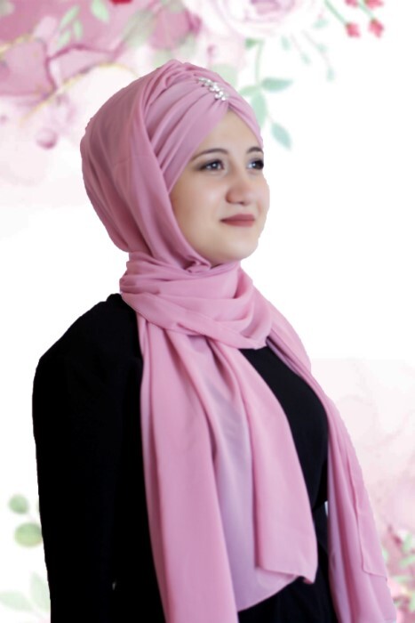 Ready Hijab - الوردي - كود: 62-05 - Hijab