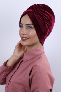 Velvet Nevru Bonnet Claret Red - 100283090 - 