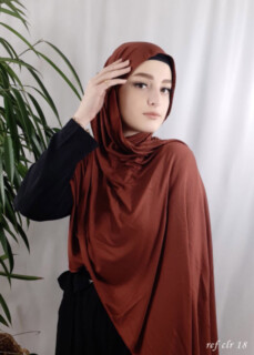 Cotton Shawl - Jersey premium - Terre Cuite - Hijab