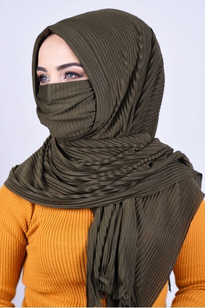 Masked Shawl Khaki - 100285344 - 