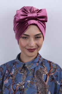 Velvet Bow Bonnet Dried Rose - 100283036 - 