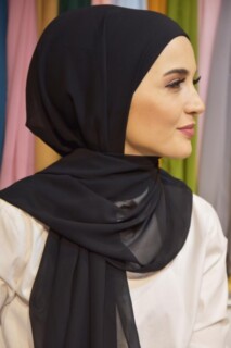 Ready Made Practical Bonnet Shawl Black - 100285539 - 