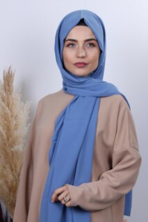 Medine ipegi Shawl - المدينة شال حرير نيلي - Hijab