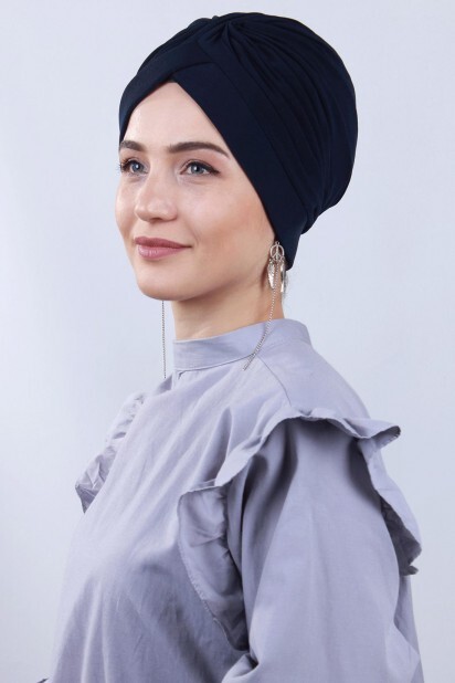 Nevrulu Double-Sided Bonnet Navy Blue
