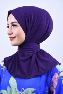 All Occasions Ready - Snap Snap Foulard Châle Violet - Hijab