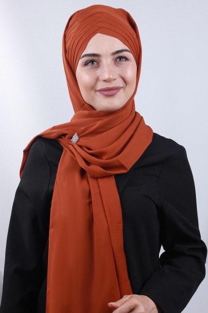 4 tuile drapée de châle de hijab - Hijab