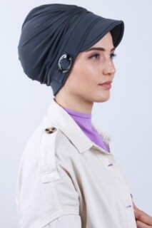 قبعة ملتوية بونيه مدخنة - Hijab