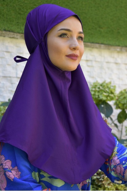 نوا ملزمة الحجاب الأرجواني - Hijab
