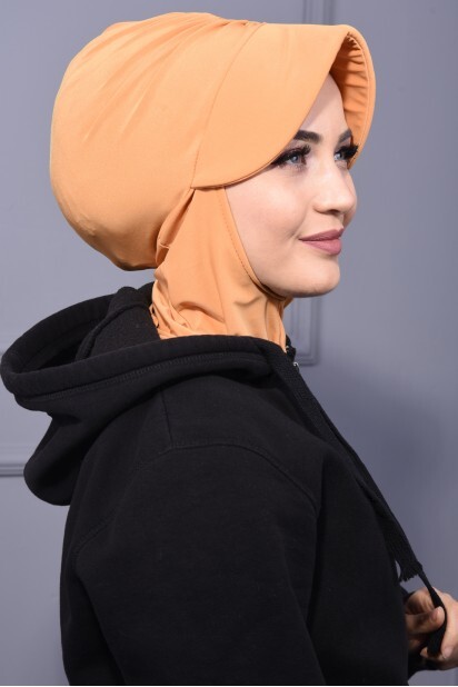 Sports Hat Scarf Mustard Yellow - 100285637 - 