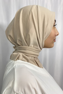 Cagoule with Tie - Cagoule Sandy Beige 100357765 - Hijab
