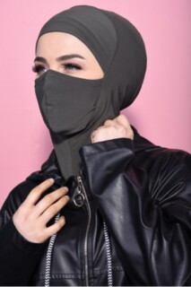 Hijab Sport Masqué Vert Kaki - 