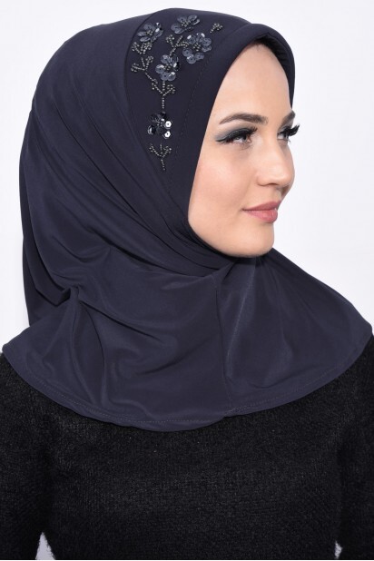 Practical Sequin Hijab Smoked - 100285500 - 