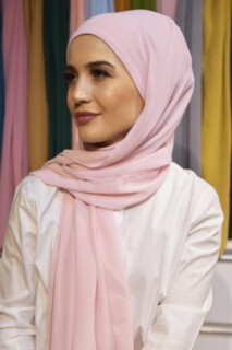 Ready Made Practical Bonnet Shawl Powder Pink - 100285541 - 