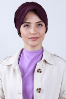 Buckled Hat Bonnet Plum - 100285191 - 