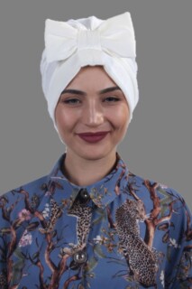 Velvet Bow Bonnet White - 100283034 - 