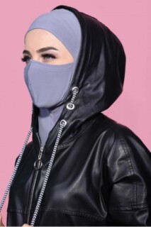 Hijab Sport Masqué Gris - 