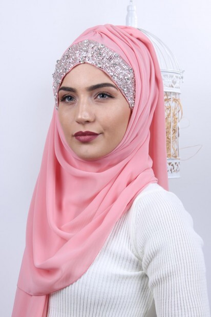 Stone Design Bonnet Châle Saumon - 