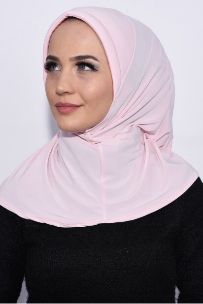 Practical Sequin Hijab Salmon - 100285515 - 