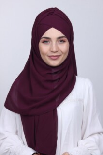 Bonnet Shawl Plum - 100285160 - Hijab