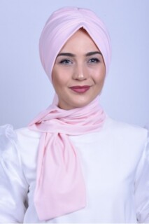 All Occasions Bonnet - قبعة مزينة برباط سلمون - Hijab