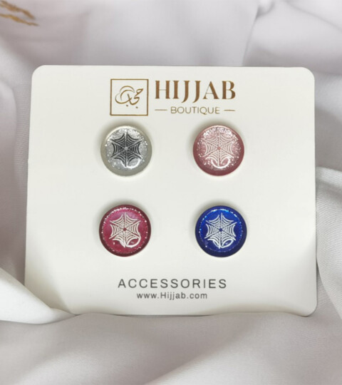 Accessories - 4 Pcs ( 4 pair ) Islam Women Scarves Magnetic Brooch Pin - Hijab