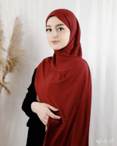 Crepe Shawl - Châle crêpe Rubis - - Châle crêpe Rubis - Hijab