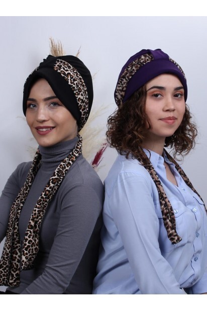 Scarf Hat Bonnet Purple - 100284994 - 