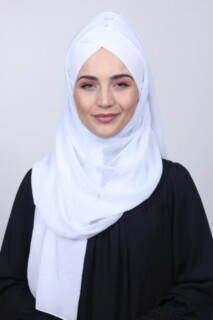 بونيه شال ابيض - Hijab