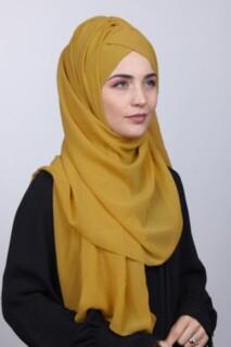 Bonnet Shawl Mustard Yellow - 100285155 - 