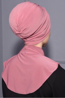 Bouton pression Hijab Col Rose Séchée - 