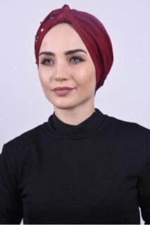 Pearly Wrap Bonnet Claret Red - 100284981 - 