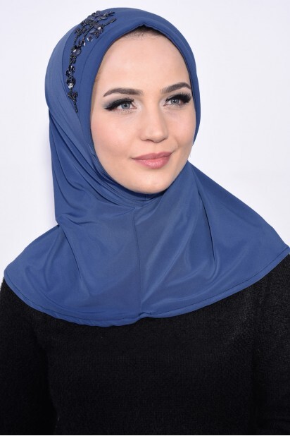 Practical Sequin Hijab Indigo - 100285504 - 