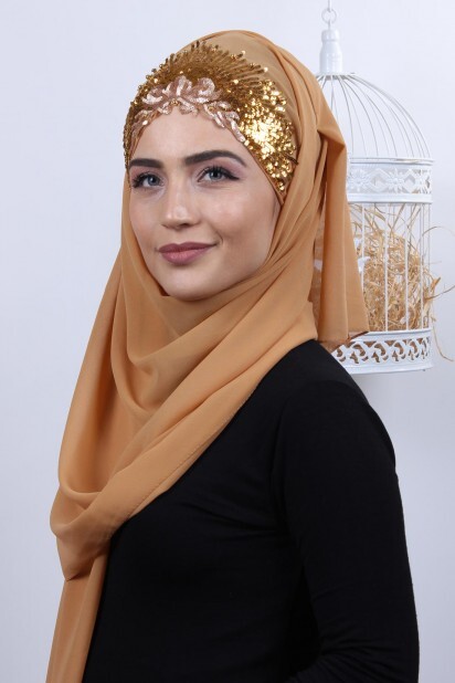 Design Princess Shawl Mustard Gold - 100282888 - 