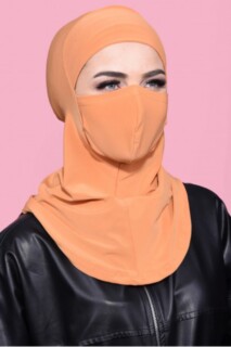 حجاب رياضي مقنع أصفر خردل - Hijab