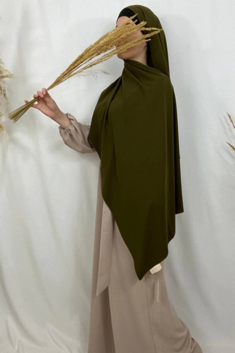 Hijab soie de médine, bonnet  à nouer intégré intérieur satin - en box 10 pièces - 