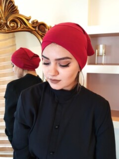 1-Band Open - rouge |code: 3022-03 - petite fille - rouge |code: 3022-03 - Hijab