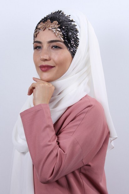 Evening Model - Design Princess Shawl Ecru - 100282889 - Hijab