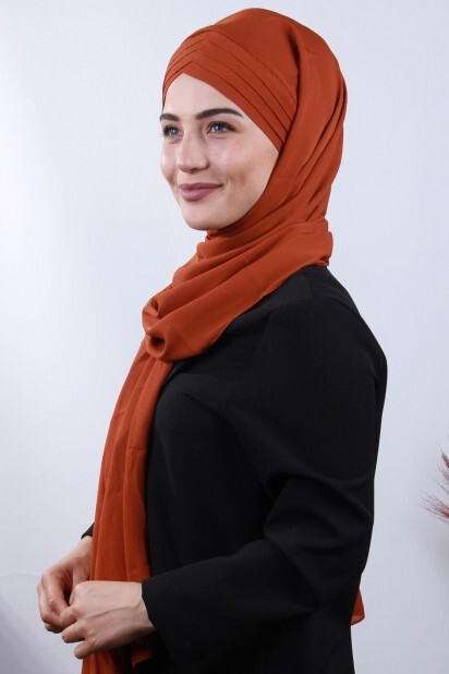 4 tuile drapée de châle de hijab - 