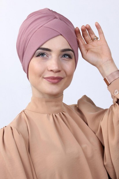 Buckled Double-Sided Bonnet Dried Rose - 100285173 - 