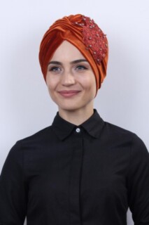 Evening Model - Velvet Guipure Vera Bonnet Tile - 100283050 - Hijab