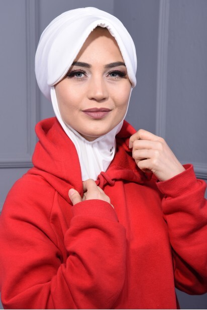 Sports Hat Scarf Ecru - 100285632 - 