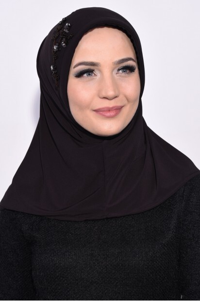 Practical Sequin Hijab Bitter Brown - 100285493 - 