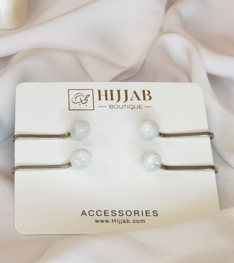 Hijab Clips - 4 pcs Muslim Hijab Clip Scarf 100298830 - Hijab