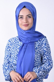 Dubai Silk Shawl - Dubai Soie Gaufre Châle Sax - Hijab