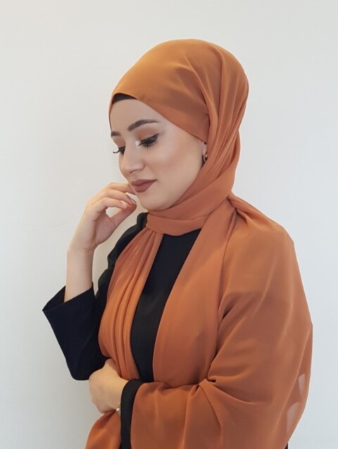 Chiffon Shawl - light ocher |code: 13-07 - 100294090 - Hijab